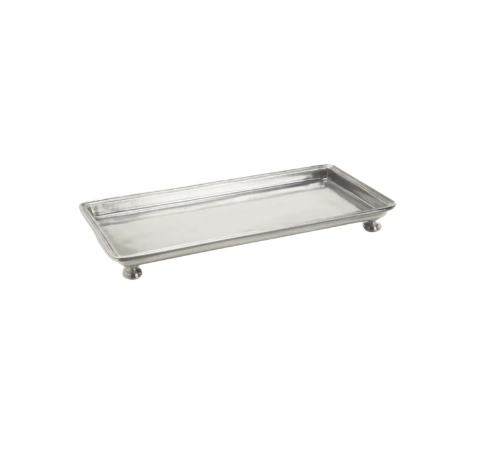 MATCH Pewter Footed Rectangular Tray, Small