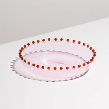 Pearl Platter, Pink + Amber