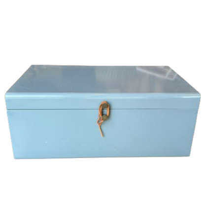 Metal Blue Box - Large – Bailey Austin Design