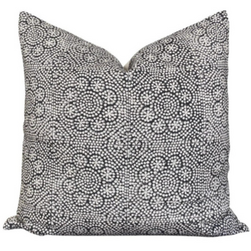 Wisteria Pillow, Black