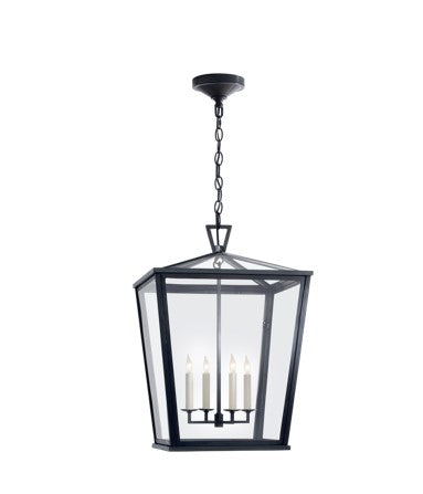 Darlana Medium Hanging Lantern, Bronze