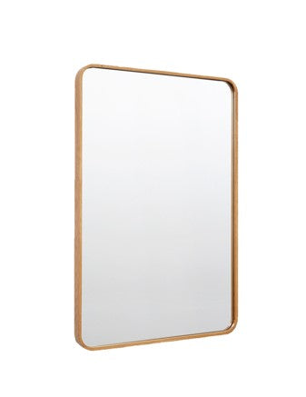 Bentwood Rounded Rectangle Mirror, White Oak