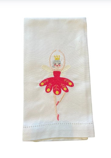 Nutcracker Guest Towel, Ballerina Pink