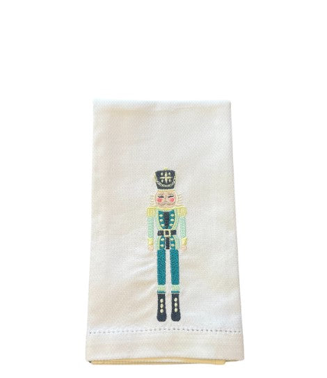 Nutcracker Guest Towel, Nutcracker Green