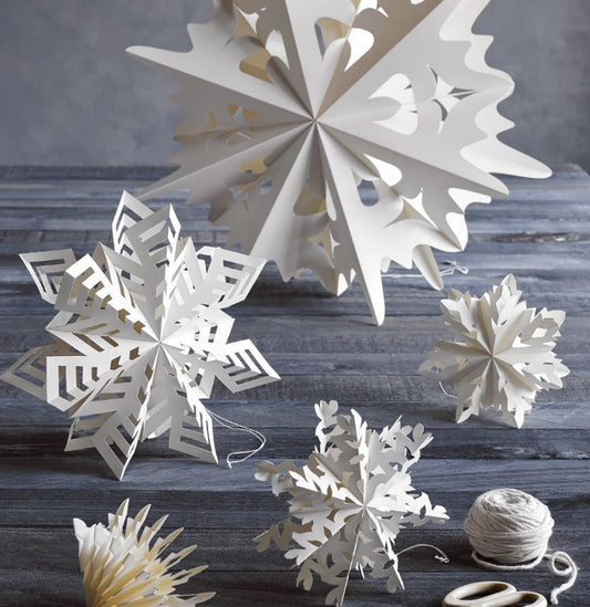 Flurry Paper Snowflake Tinsel, Small