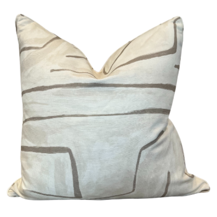 Graffito Pillow-Parchment