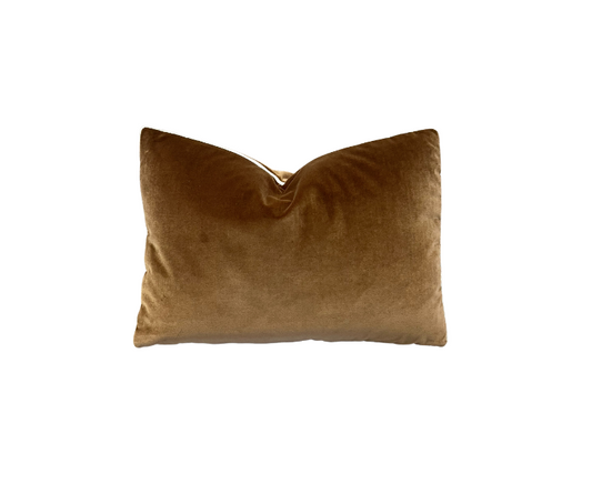 Giorgio Linen Boxed Pillow-Suede